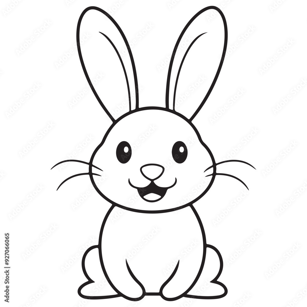 Adobe IlluCute kawaii bunny and baby cartoon character coloring page vector illustration. Pet animal, mothers day colouring page for kidsstrator Artwork. Adobe IlluCute kawaii bunny and baby cartoon character coloring page vector illustration. Pet animal, mothers day colouring page for kidsstrator Artwork.