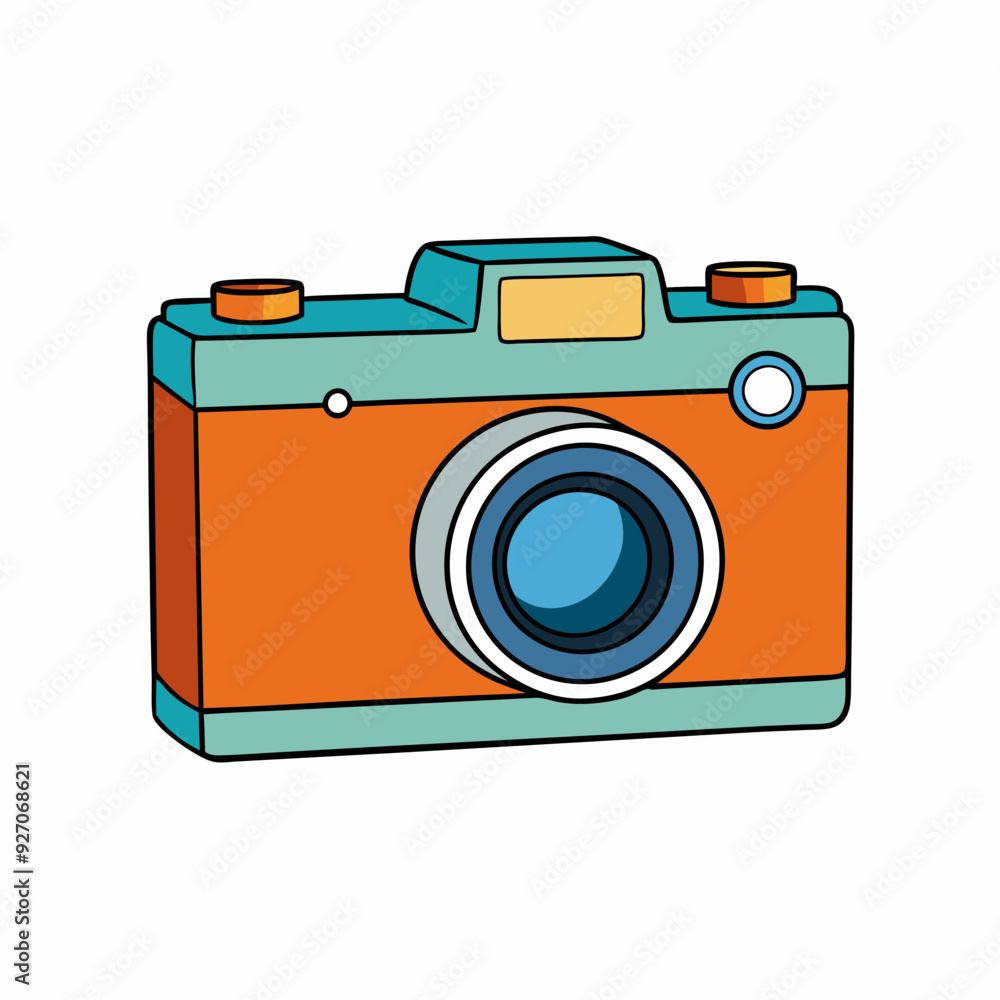 Camera isolated on white, camera vector illustration, camera vector art, camera silhouette, digital camera sameba vector icon, photo icon line art,eps