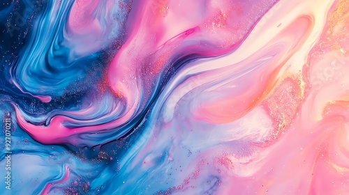 Wallpaper Mural Abstract Swirls of Vibrant Colors Torontodigital.ca