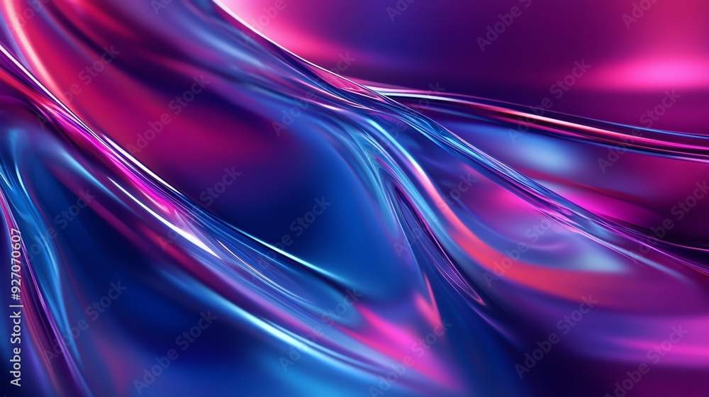 Abstract Blue and Pink Fluid Design Abstract Blue and Pink Fluid Design