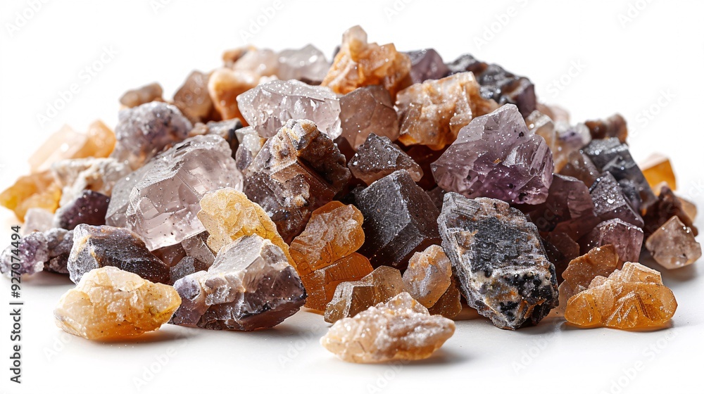 Heap of isolated white quartz sand viewed from the side. Heap of isolated white quartz sand viewed from the side.