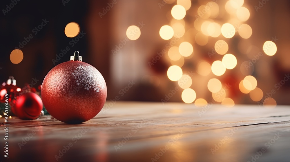 Festive christmas tree adorned with baubles and shimmering lights for a magical holiday vibe Festive christmas tree adorned with baubles and shimmering lights for a magical holiday vibe