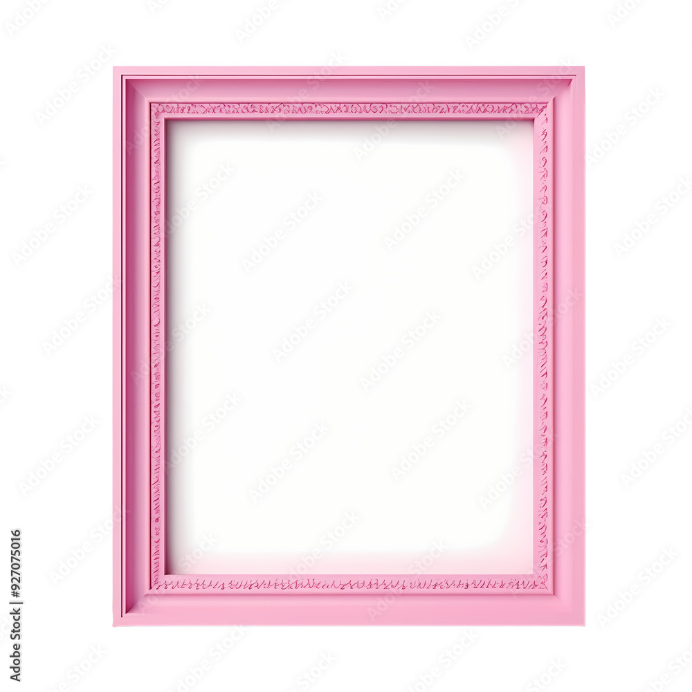 A pink picture frame with an ornate design, perfect for displaying your favorite photos or artwork. A pink picture frame with an ornate design, perfect for displaying your favorite photos or artwork.