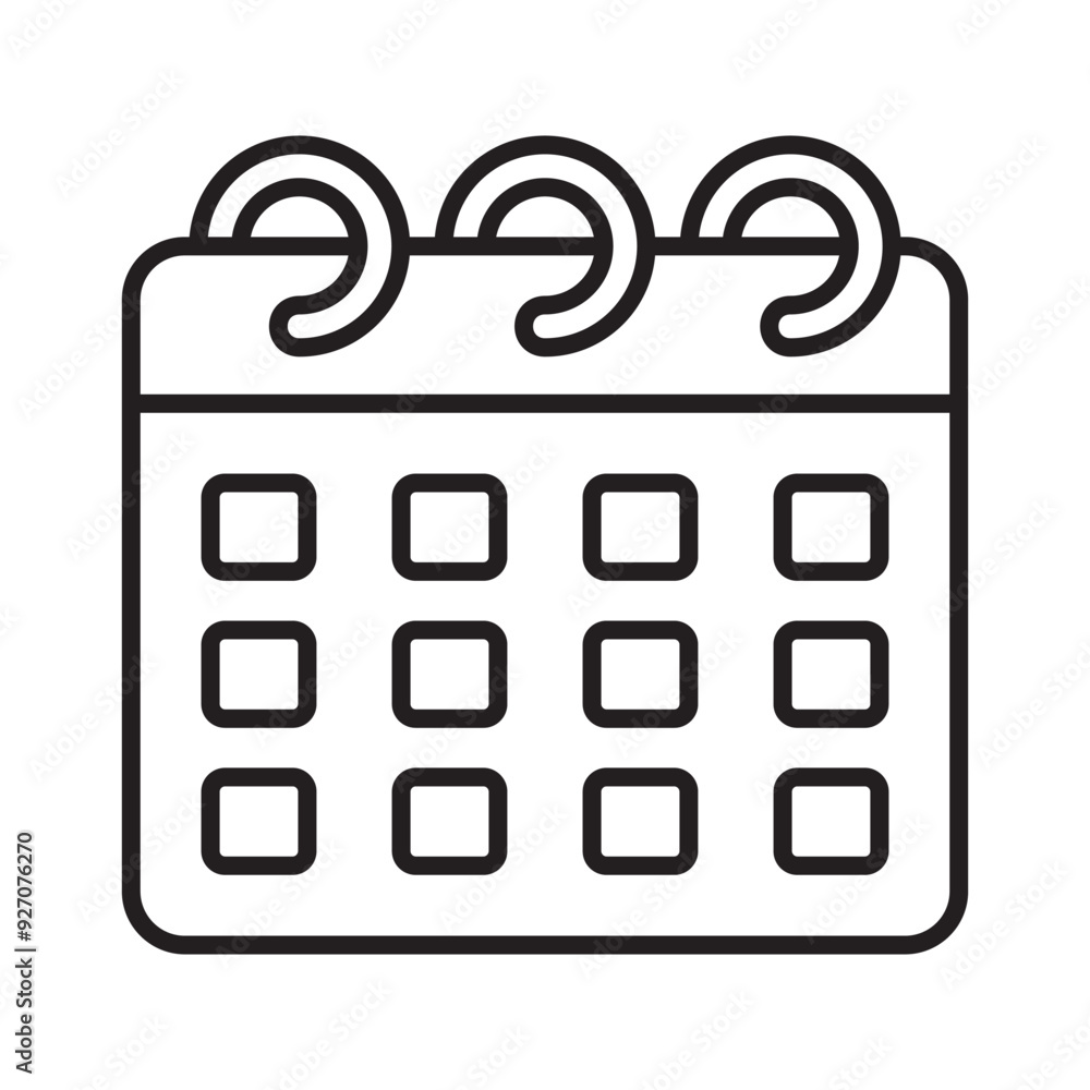 Calendar line icon Calendar line icon