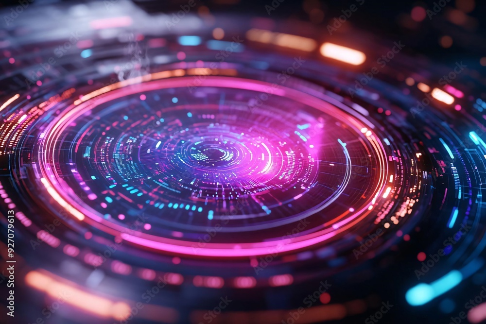 Vibrant neon swirl in abstract design showcasing colorful lights and dynamic patterns, ideal for tech and sci-fi themes. Vibrant neon swirl in abstract design showcasing colorful lights and dynamic patterns, ideal for tech and sci-fi themes.