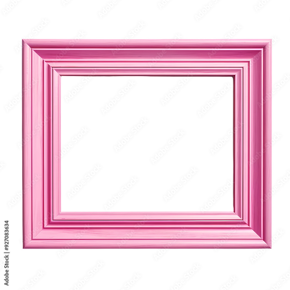 A pink picture frame isolated on a black background. This simple frame would be great for showcasing a favorite photo or artwork. A pink picture frame isolated on a black background. This simple frame would be great for showcasing a favorite photo or artwork.