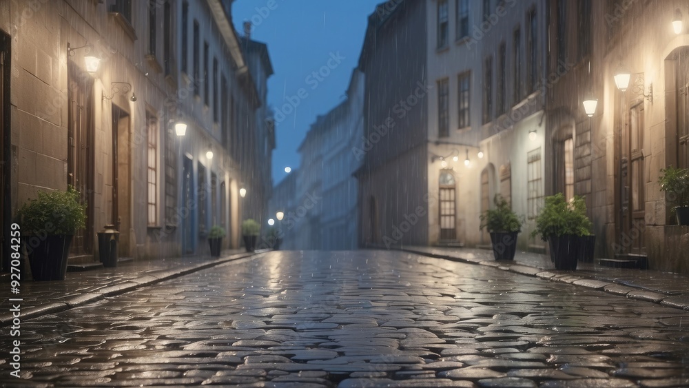 Obraz premium street at night