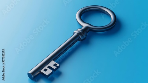 Wallpaper Mural Key icon, symbolic of access, unlocking business opportunities, business solution. 3D illustration Torontodigital.ca