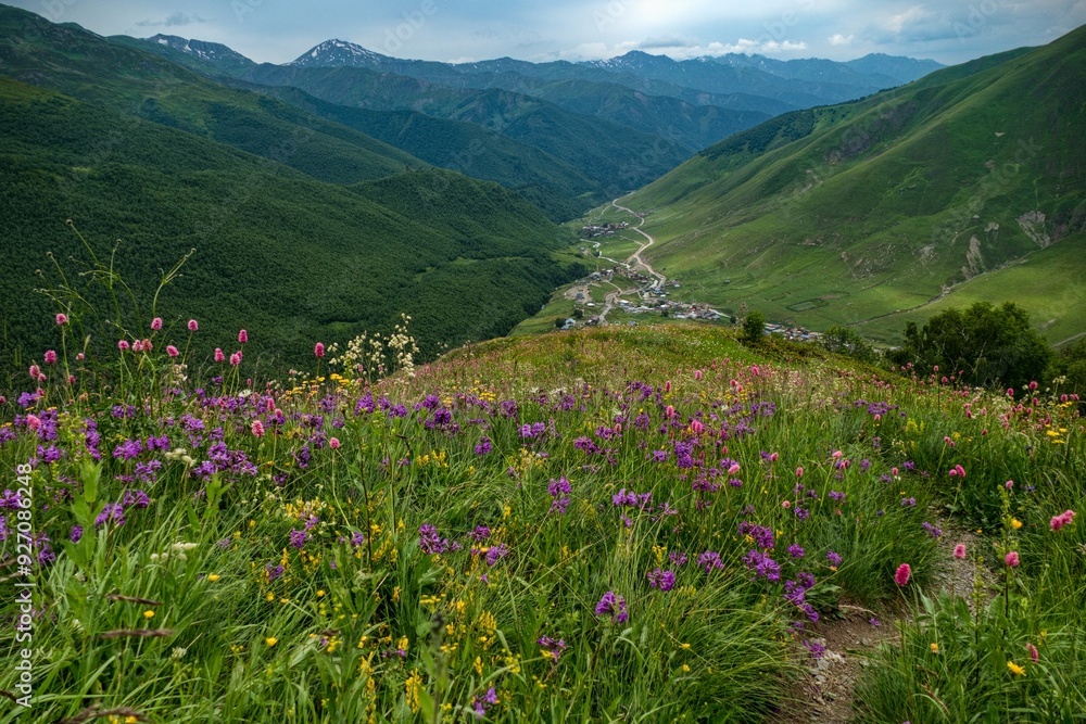 beautiful mountains landscape annd nature in svaneti georgia beautiful mountains landscape annd nature in svaneti georgia
