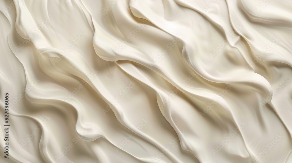 Creamy, whipped topping with a smooth texture, creating a soft and inviting background. Creamy, whipped topping with a smooth texture, creating a soft and inviting background.