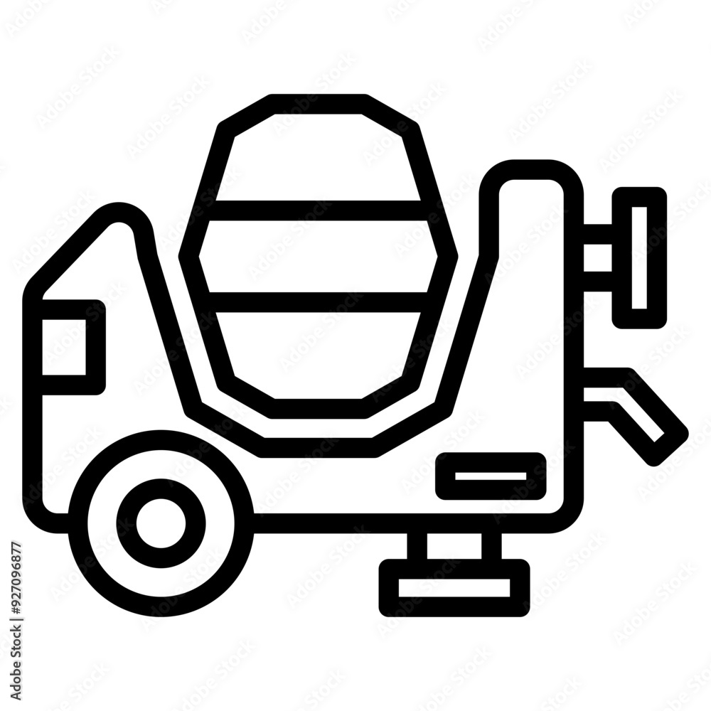 Concrete Mixer Icon Concrete Mixer Icon