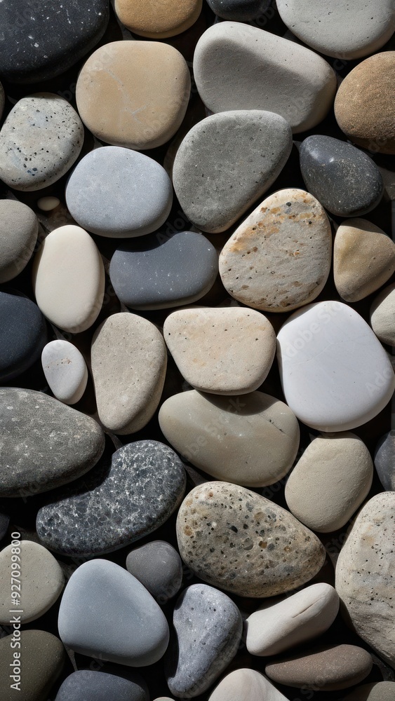 A closeup image of a collection of smooth pebbles, likely gathered from a beach or rocky terrain, A closeup image of a collection of smooth pebbles, likely gathered from a beach or rocky terrain,