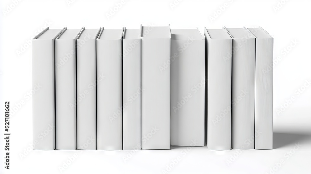Fototapeta premium A stack of white books sitting on top of each other