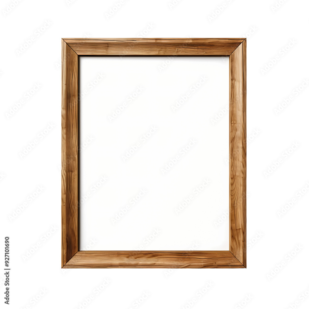 A simple wooden frame with a white background. Perfect for adding your own text, image, or design. A simple wooden frame with a white background. Perfect for adding your own text, image, or design.