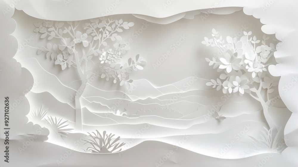 Paper Cut Landscape