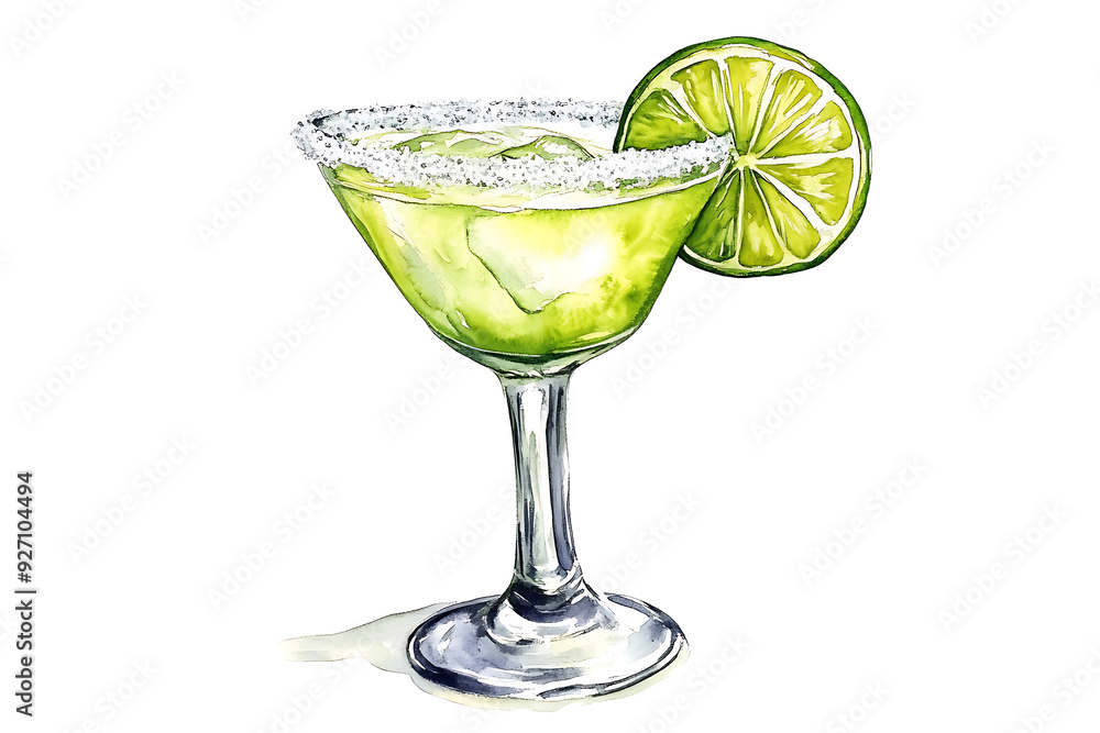 A refreshing margarita cocktail with lime slice and salt rim, evoking cheerful and vibrant atmosphere. A refreshing margarita cocktail with lime slice and salt rim, evoking cheerful and vibrant atmosphere.