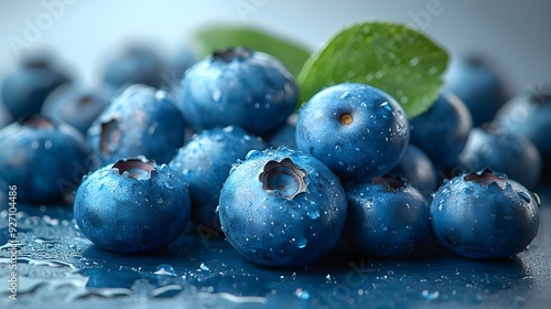 Wallpaper Mural blueberries on a branch  photography images Torontodigital.ca