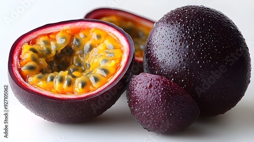 delicious juicy ripe passionfruit photography images