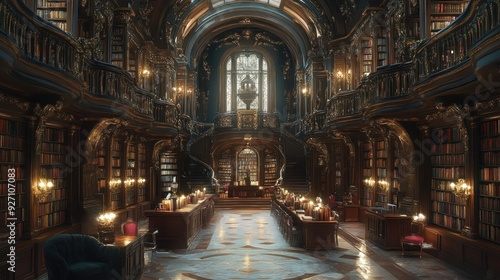 Grand Library Interior