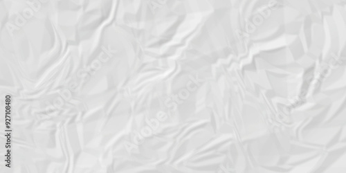 Empty Old paper craft Close up texture of white cardboard crumple on a creased recycle white craft paper texture background. grunge wrinkle old paper.	
