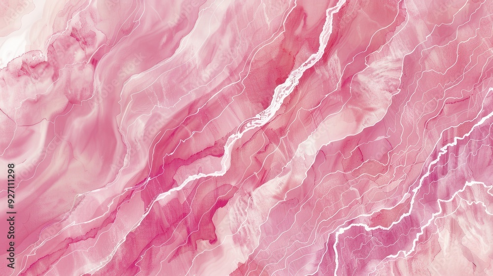 A close-up photograph of a pink marble surface with swirling patterns and veins of lighter pink and white. The texture of the marble is visible, with a smooth and polished finish. A close-up photograph of a pink marble surface with swirling patterns and veins of lighter pink and white. The texture of the marble is visible, with a smooth and polished finish.