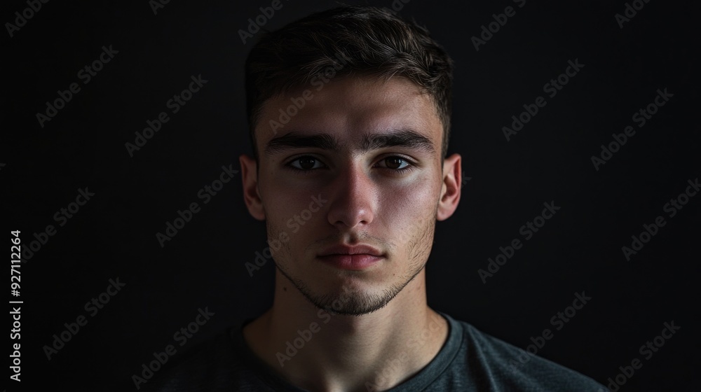 Person on Black Background Person on Black Background