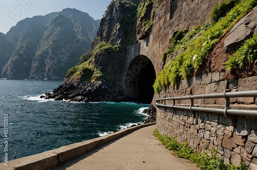 Beautiful Tunnel in Ulleungdo Island photo