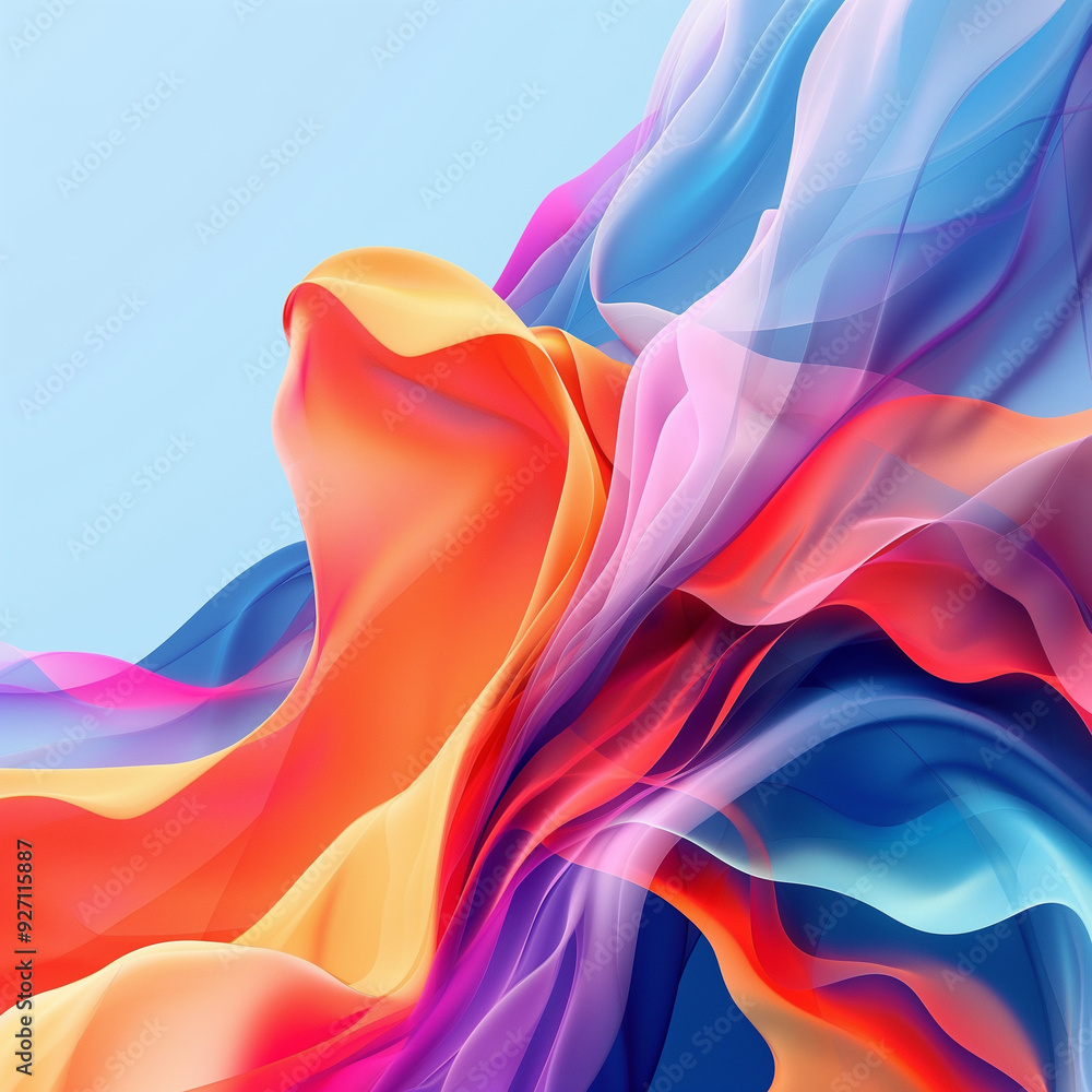 Fototapeta premium abstract colorful scarf