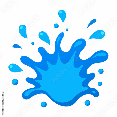 blue water splash