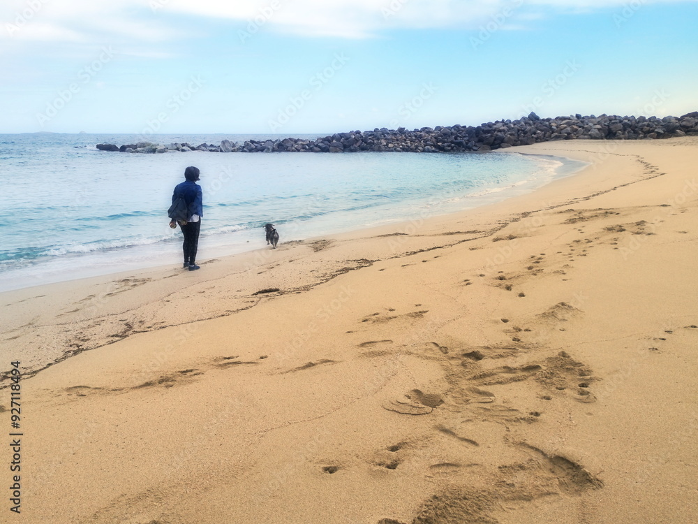 photograph of La Marosa beach in June, Burela, Lugo, Galicia, Spain, photograph of La Marosa beach in June, Burela, Lugo, Galicia, Spain,