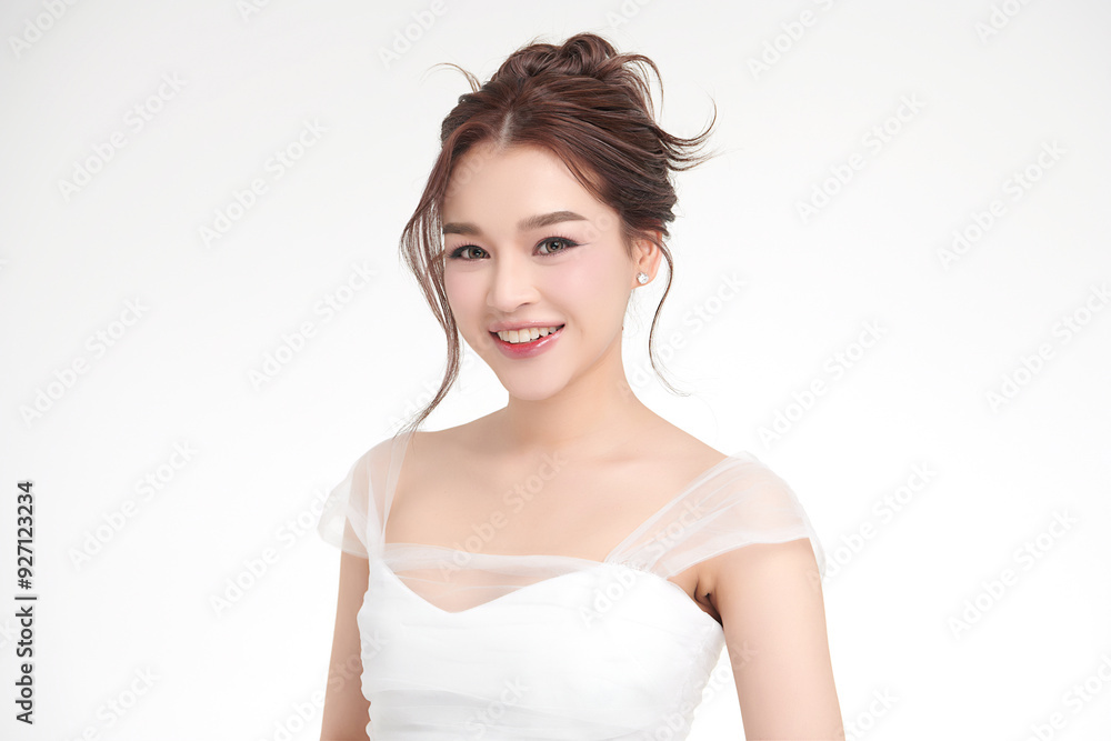 Beautiful young asian woman with clean fresh skin on white background, Face care, Facial treatment, Cosmetology, beauty and spa, Asian women portrait. Beautiful young asian woman with clean fresh skin on white background, Face care, Facial treatment, Cosmetology, beauty and spa, Asian women portrait.