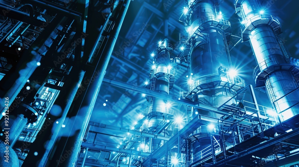 Neon-lit Futuristic Industrial Plant Showcasing Automation Technology
Integration in Modern Business Operations Neon-lit Futuristic Industrial Plant Showcasing Automation Technology
Integration in Modern Business Operations