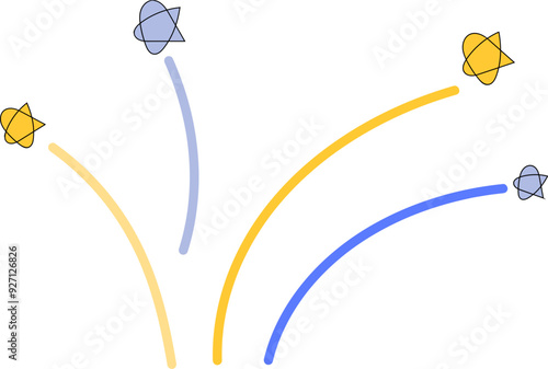 귀여운 별 폭죽