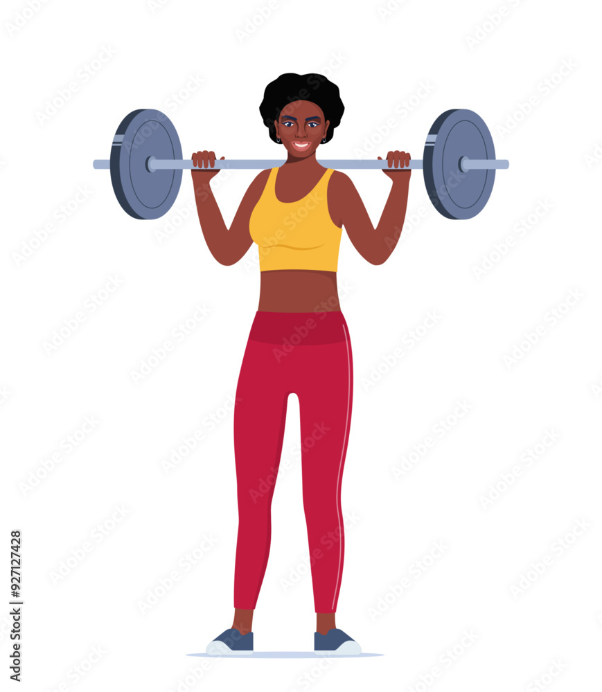 Obraz premium ManWomanBarbell_NE-01.eps