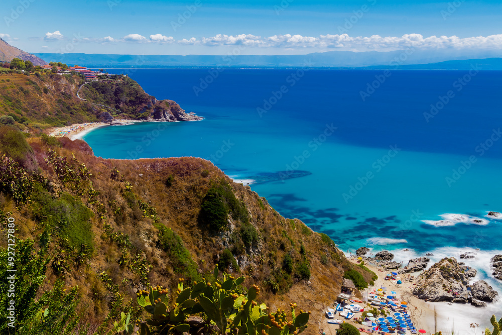 Capo Vaticano Calabria view of the coast of the region sea Capo Vaticano Calabria view of the coast of the region sea