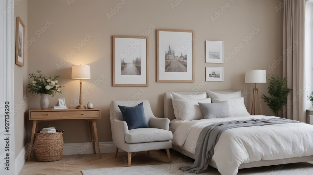 High resolution photo frame on the wall interior image template, empty art frame interior design ai generated designer pictures. High resolution photo frame on the wall interior image template, empty art frame interior design ai generated designer pictures.