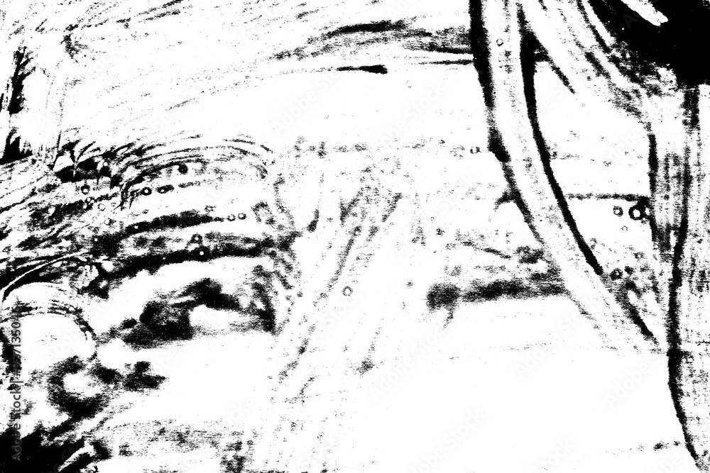 Fototapeta premium Abstract grunge black and white distressed texture background