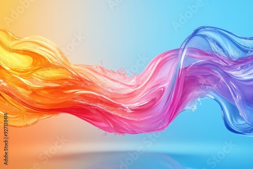 Wallpaper Mural Abstract colorful liquid wave. Perfect for presentations and backgrounds. Torontodigital.ca
