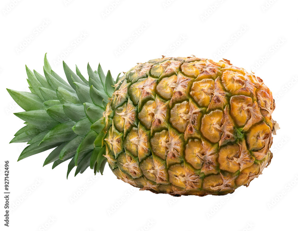 Ganze Ananas isoliert auf weißen Hintergrund, Freisteller, Transparent Ganze Ananas isoliert auf weißen Hintergrund, Freisteller, Transparent