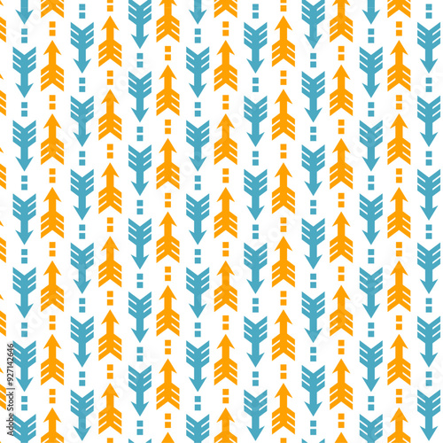 Arrows seamless pattern for textile and print