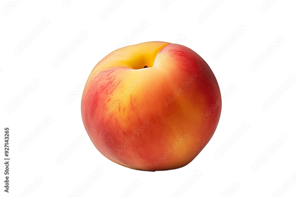 Peach on white background Peach on white background