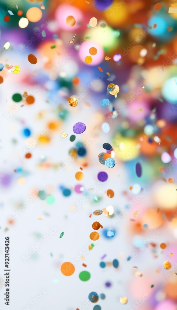 Colorful confetti falling against a bright background, creating a joyful and festive atmosphere perfect for celebrations. Colorful confetti falling against a bright background, creating a joyful and festive atmosphere perfect for celebrations.