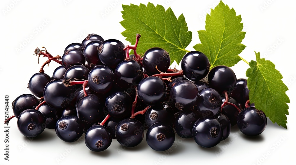 black currant isolated on white background black currant isolated on white background
