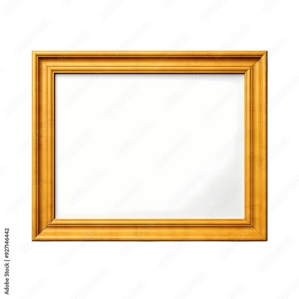 A simple, elegant wooden frame isolated on a black background. A simple, elegant wooden frame isolated on a black background.