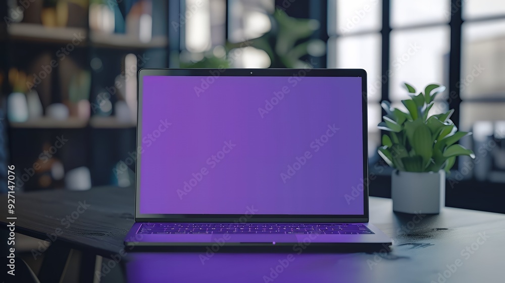 Creative workplace with mockup laptop screen. workspace office room table with laptop. Blank screen desktop computer in minimal office. Creative workplace with mockup laptop screen. workspace office room table with laptop. Blank screen desktop computer in minimal office.