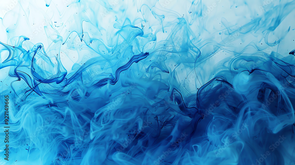 swirling pattern of blue and white with some small bubbles. swirling pattern of blue and white with some small bubbles.