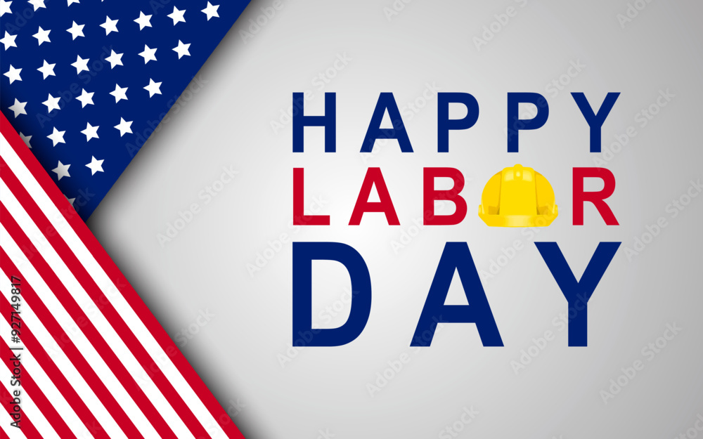 Labor Day poster template .USA Labor Day celebration. Vector illustration. Labor Day poster template .USA Labor Day celebration. Vector illustration.