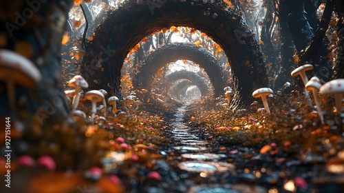 Alice s Whimsical Journey Down the Rabbit Hole into the Wondrous Realm of Wonderland photo