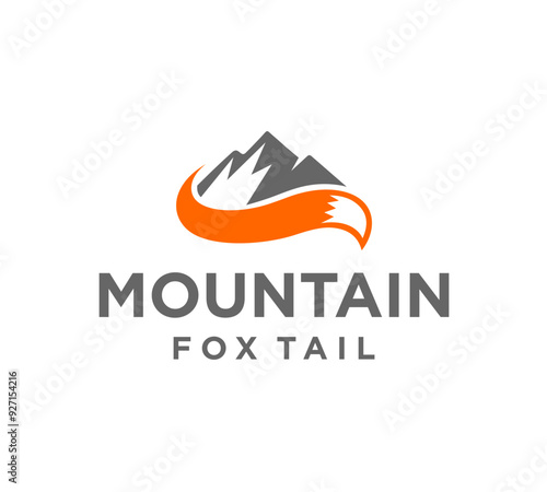 MOUNTAIN WITH FOX TAIL LOGO