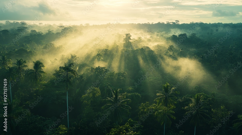 A bird's-eye view of the summer scenery in the Amazon rainforest, featuring a retro movie style and color grading in vintage tones, showcasing natural light and super details. A bird's-eye view of the summer scenery in the Amazon rainforest, featuring a retro movie style and color grading in vintage tones, showcasing natural light and super details.